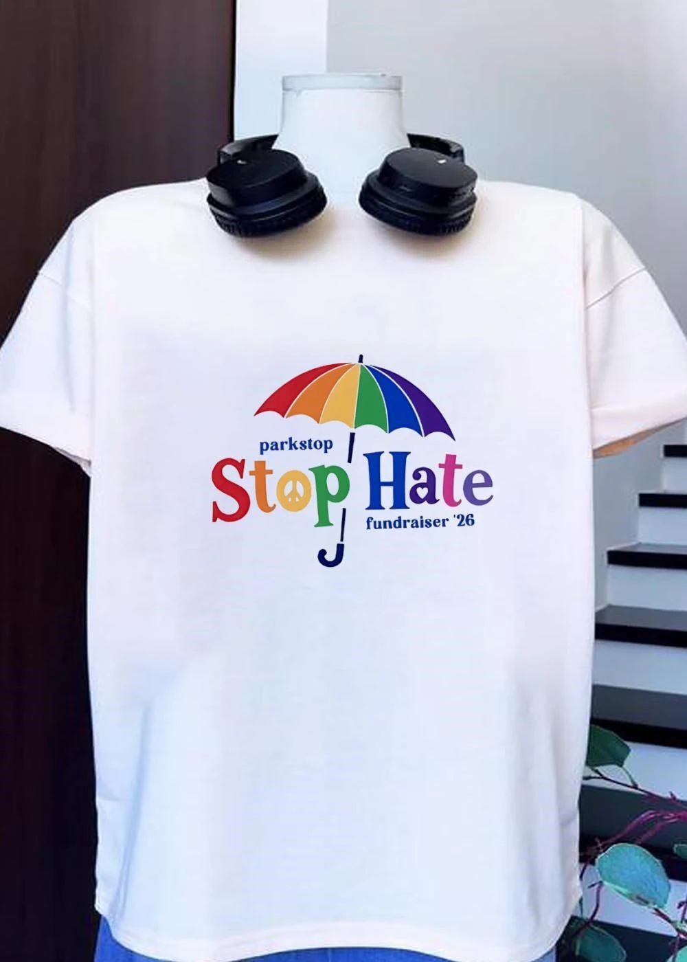 Parkstop Fundraiser ’26 Stop Hate Peace Umbrella T-Shirt