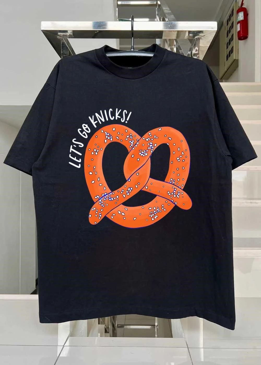 NY Knicks Fan Gift Let’s Go Knicks Pretzel T-Shirt