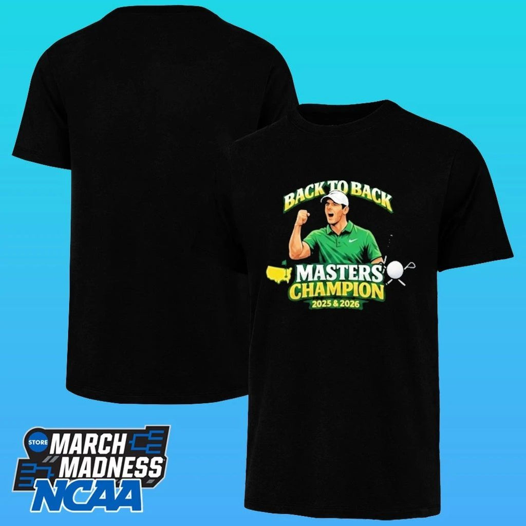 Rory McIlroy Back To Back Masters Champion 2026 Golf Shirt