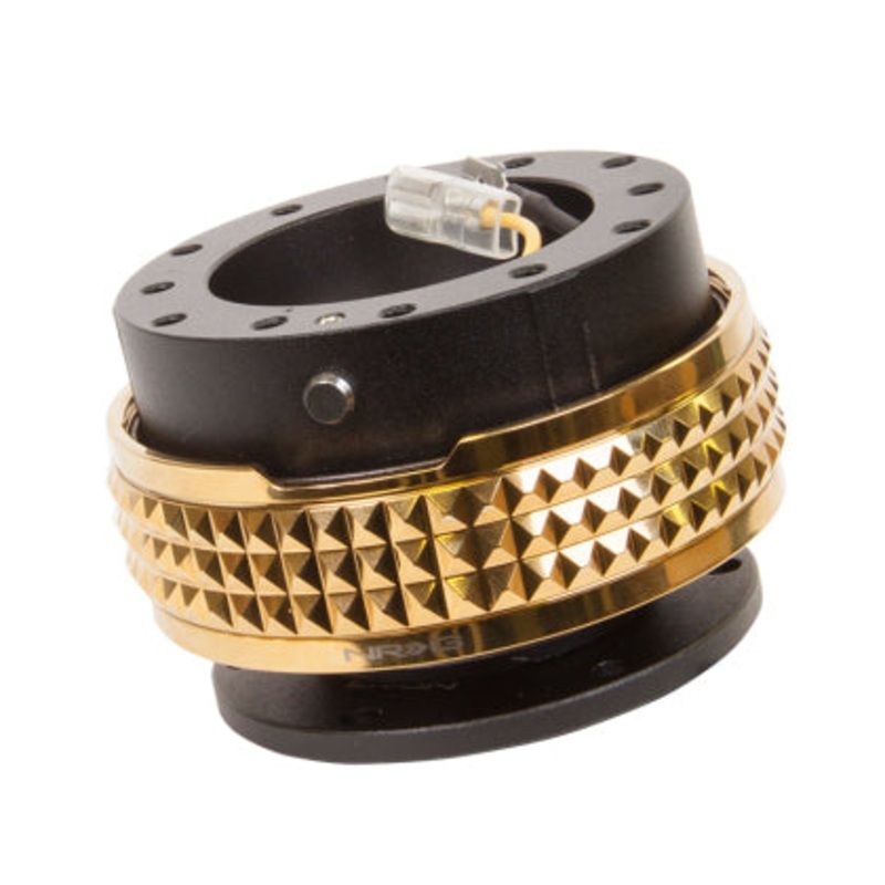 NRG Quick Release Kit – Pyramid Edition – Black Body / Chrome Gold Pyramid Ring Gen 2.1