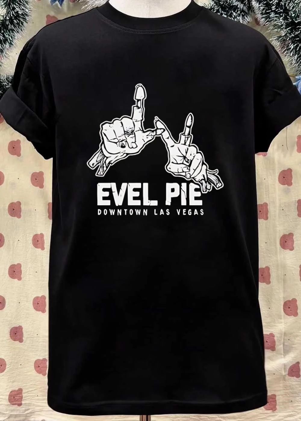 Evel Pie downtown Las Vegas hand sign shirt