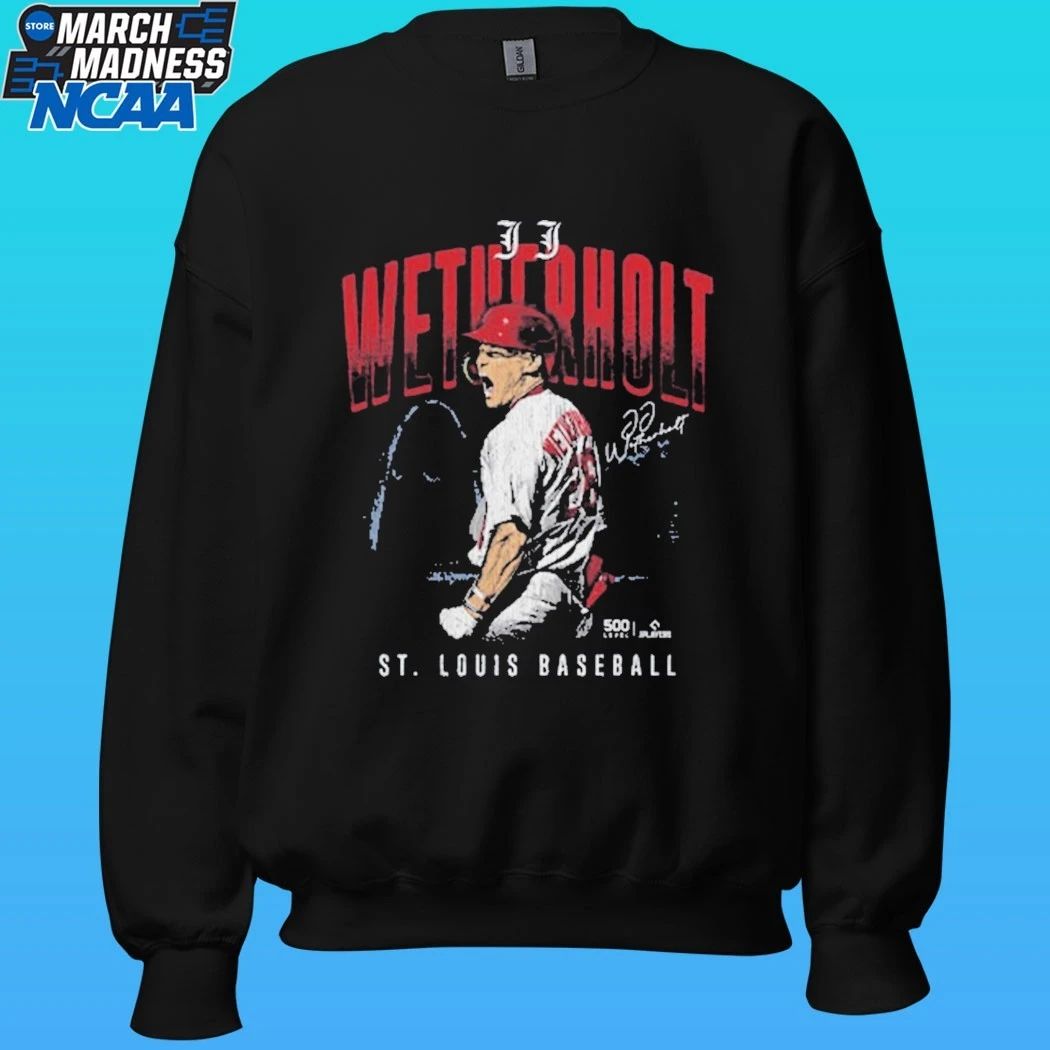 Jj Wetherholt Player St. Louis Cardinals Baseball Signature Skyline City Shirt