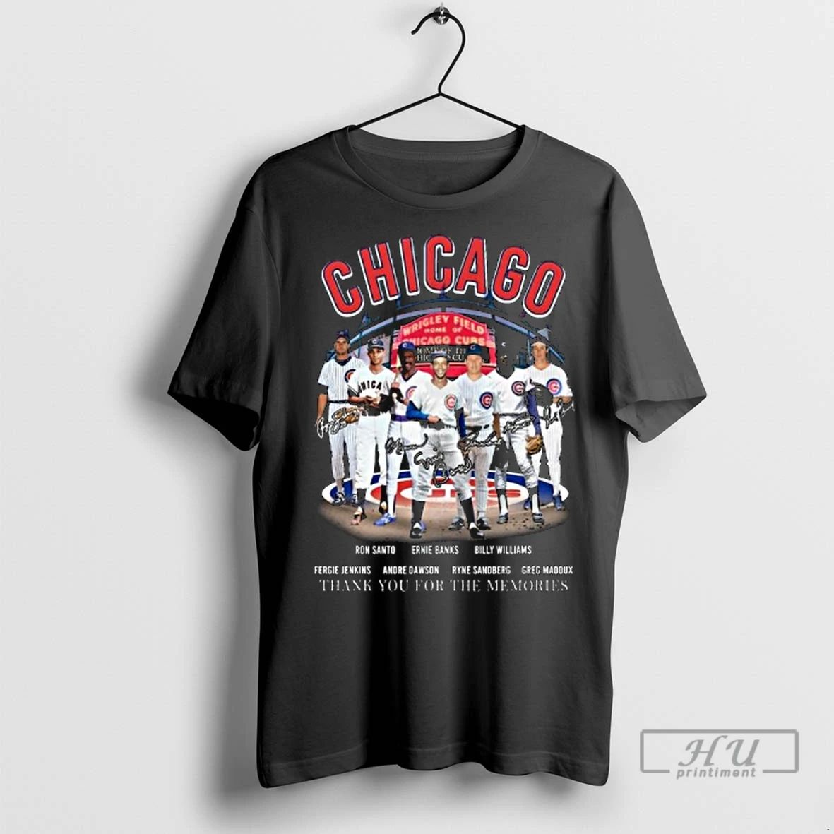 Officials Chicago Cubs Legends Players Signatures Thank You For The Memories Long Sleve