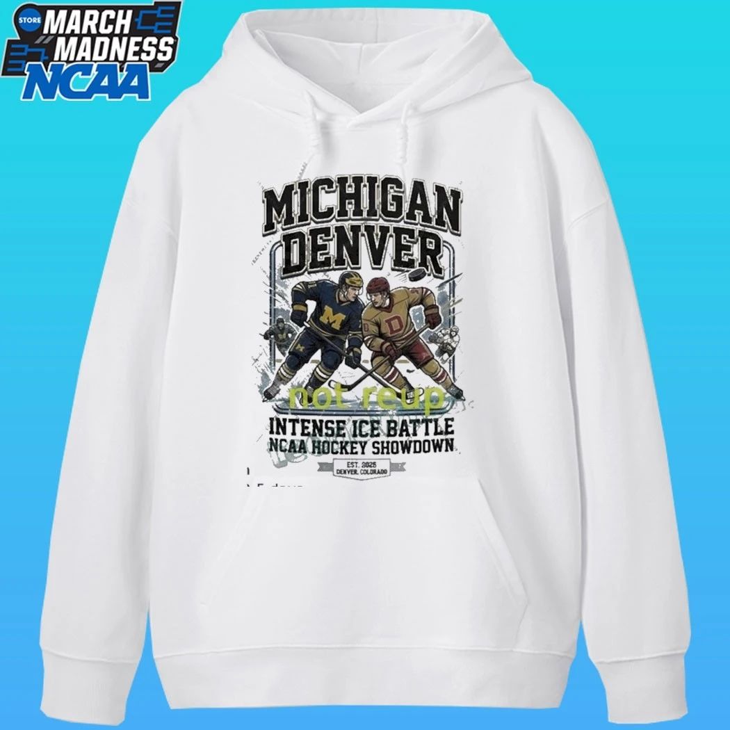 Michigan Vs Denver Hockey Intense Ice Battle Ncaa Hockey Showdown Est 2026 Denver Colorado Shirt