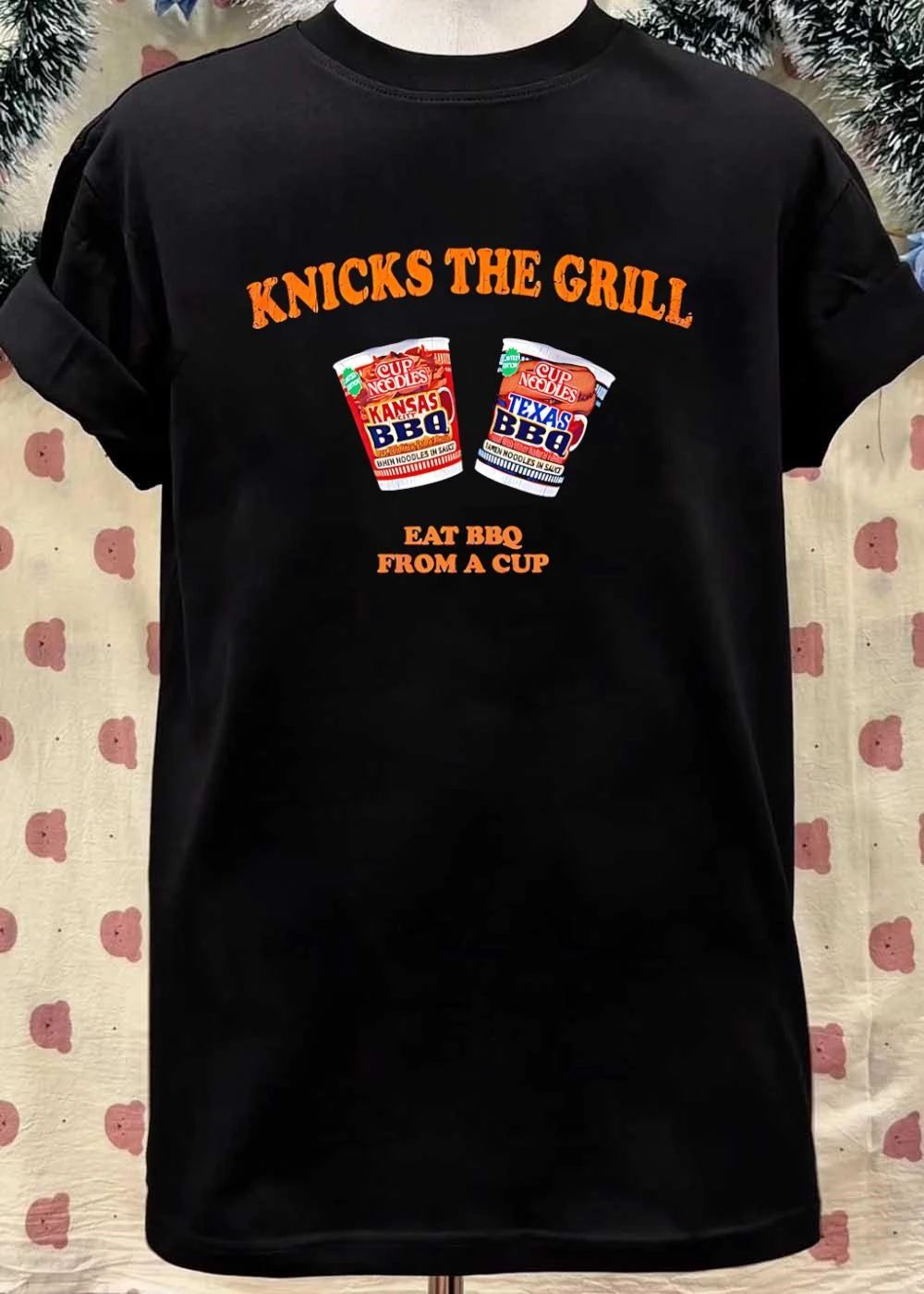 Cup Noodles Fans Eat BBQ From a Cup Kansas City Texas Flavor T-Shirt