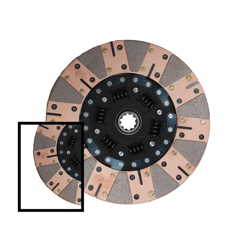 600 Series Ceramic Sprung Hub Clutch Disc 9.688 in X 1.125 in X 26 Spline