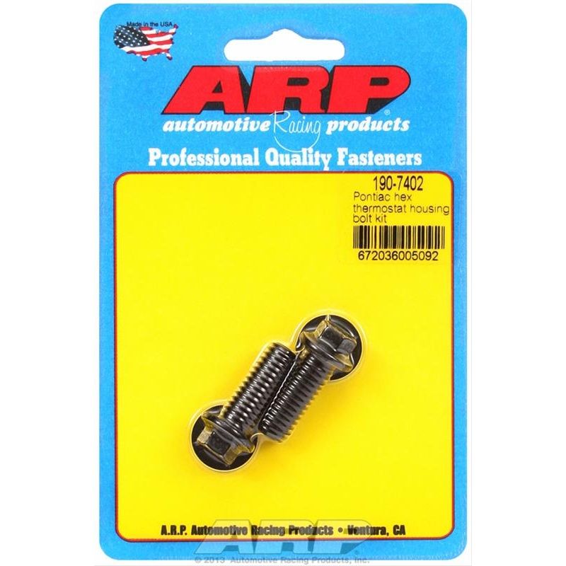 ARP Pontiac hex thermostat housing bolt kit