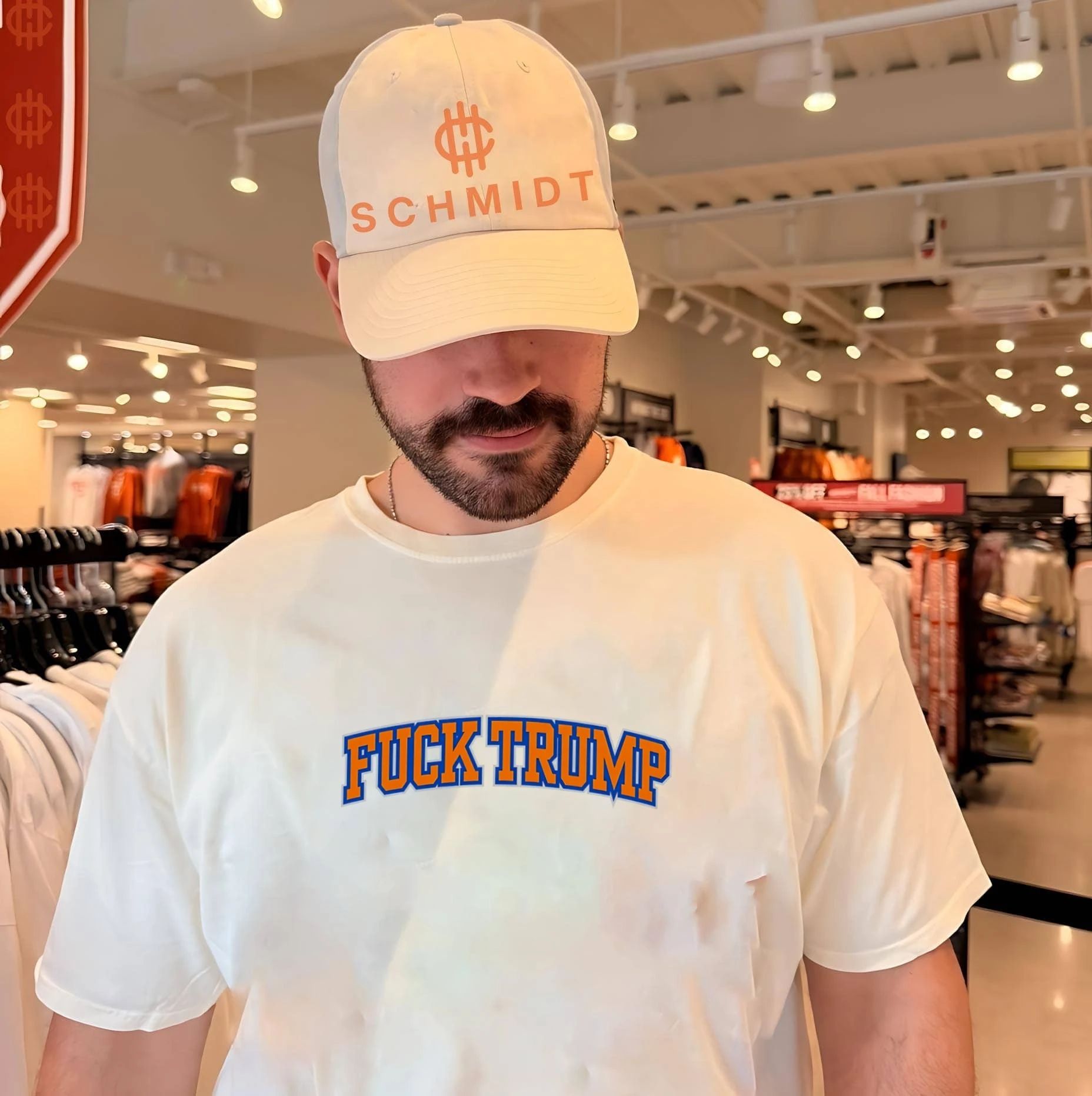 New Yock Knicks fuck Trump color scheme shirt