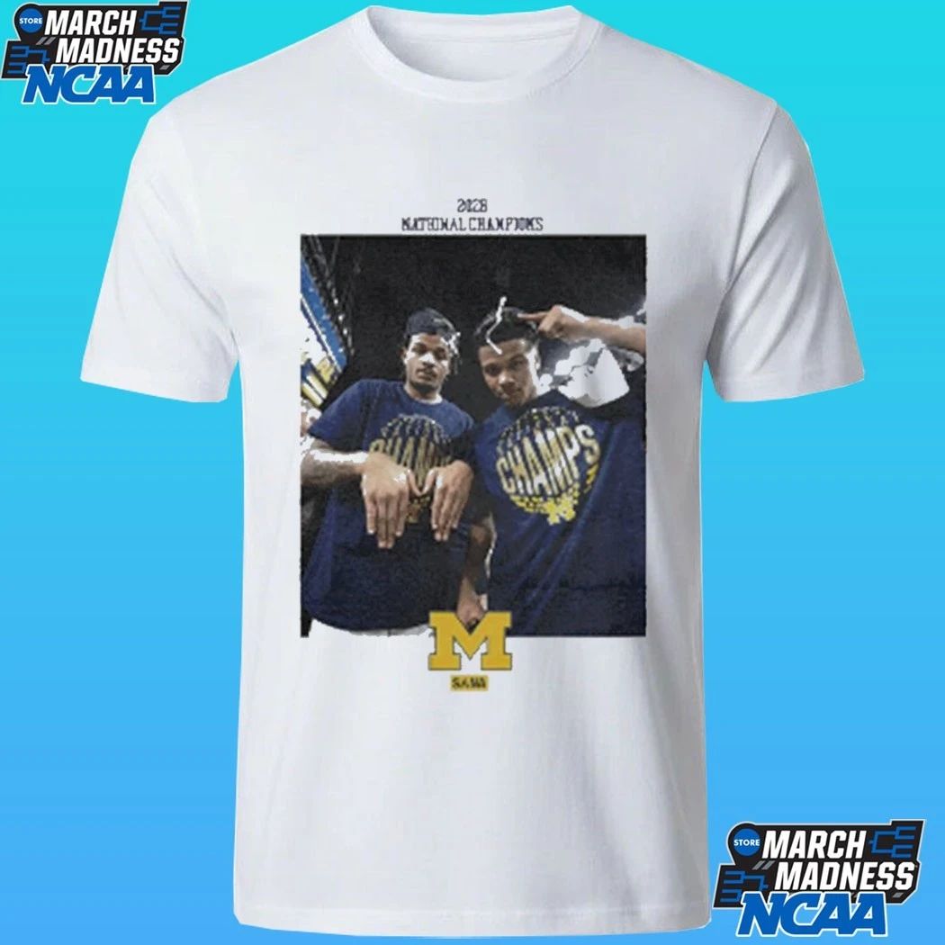 Sana Detroit X Valiant University Of Michigan Basketball 2025-2026 National Champions Shirt