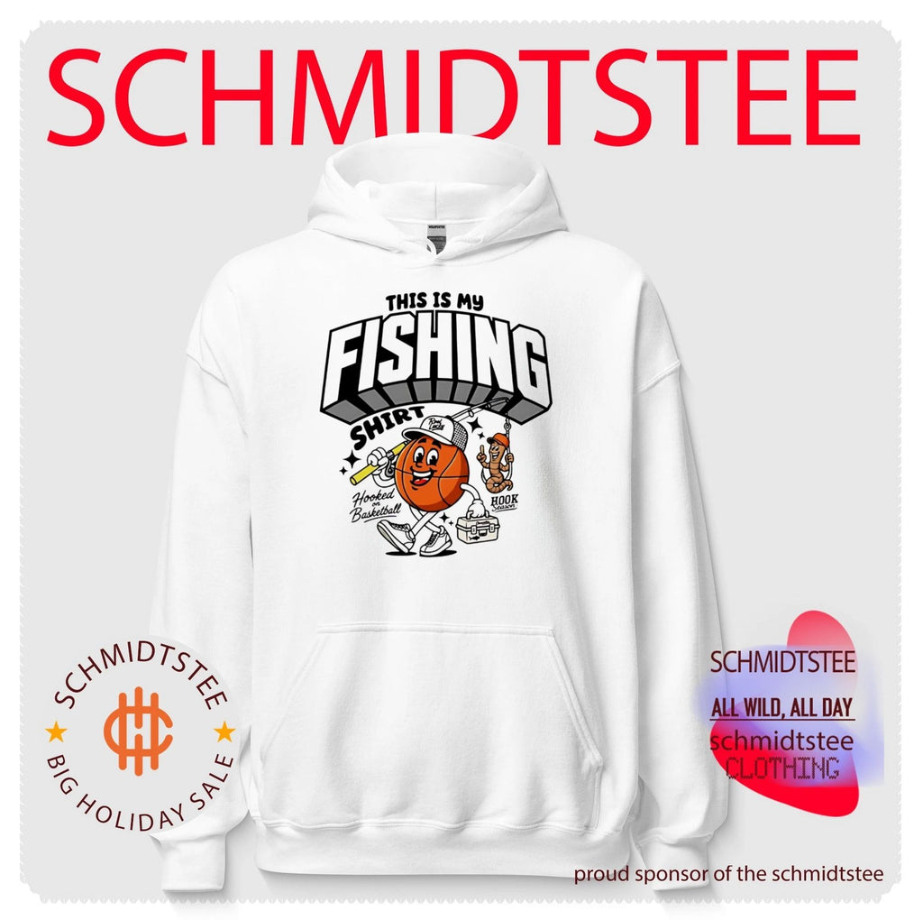 This is my fishing hooked on basketball shirt