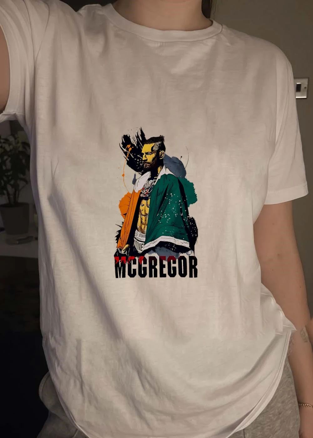 McGregor Fighting in the Cage shirt