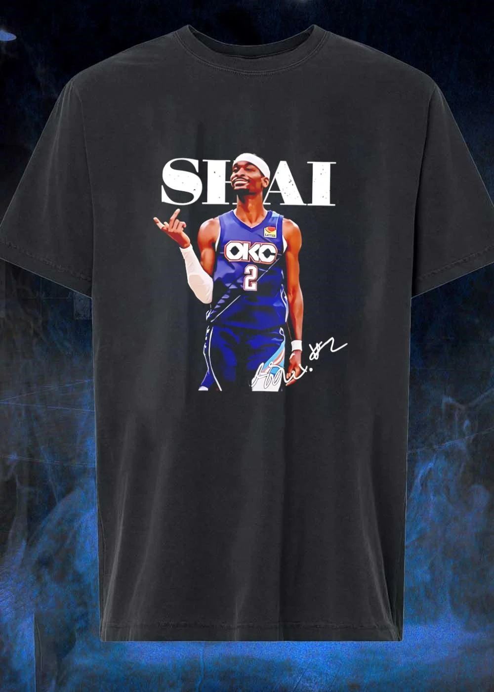 Shai Gilgeous-Alexander OKC Thunder Number 2 Basketball Signature shirt