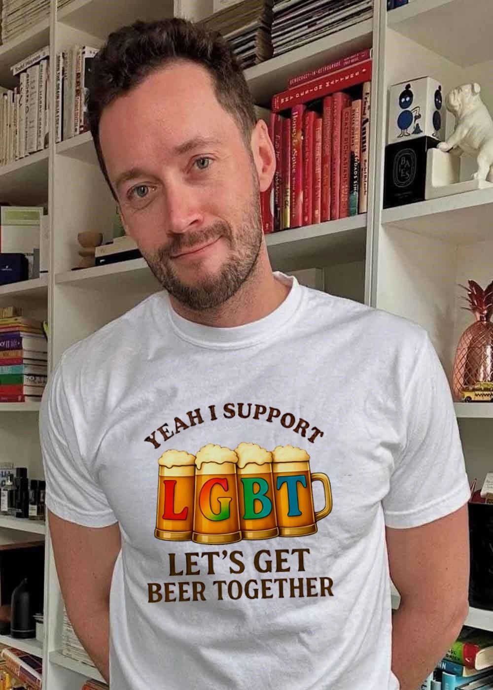 Yeah I Support Let’s Get Beer Together LGBT shirt