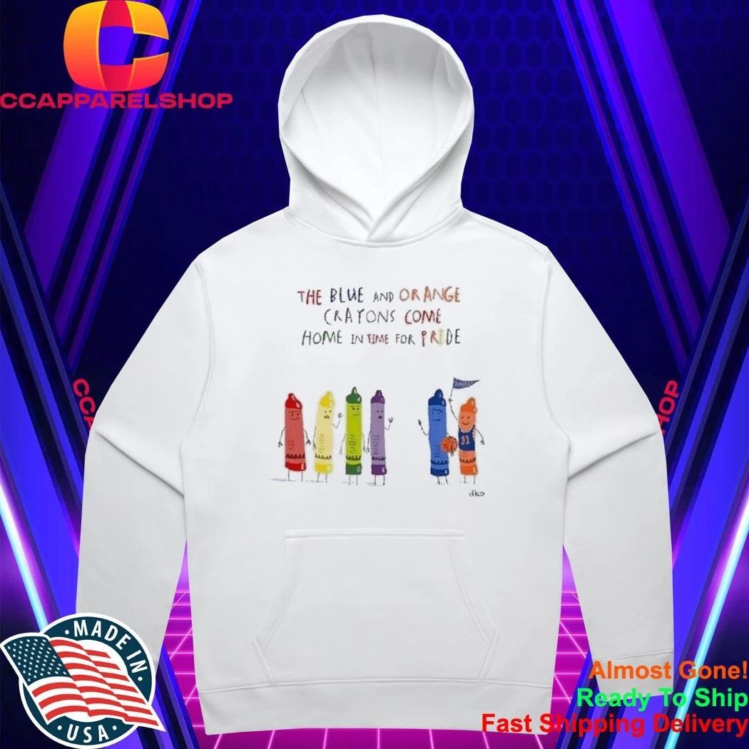 The Blue And Orange Crayons Come Home In Time For Pride Shirt