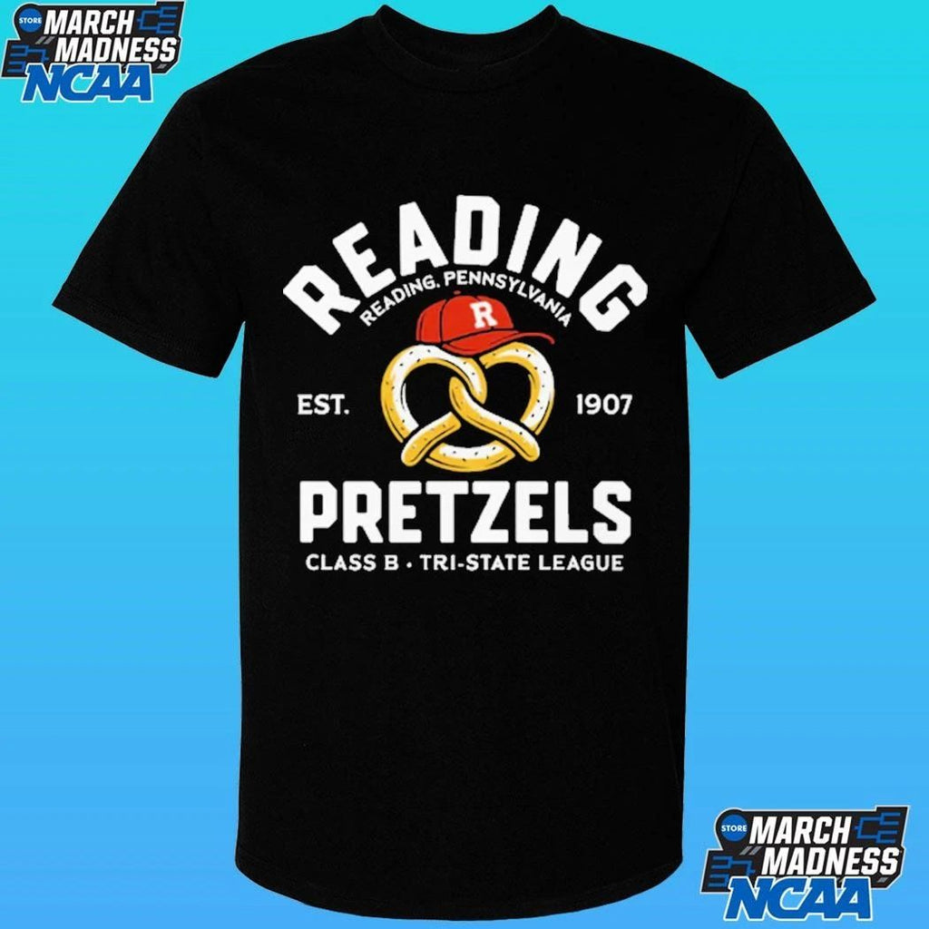 Reading Pretzels Reading Pennsylvania Class B Tri State League Baseball Est 1907 Shirt