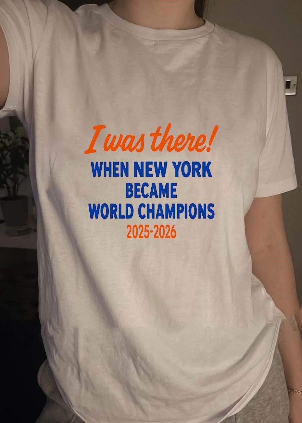 Fan Commemorative I Was There When New York Became World Champions 2025 2026 Shirt