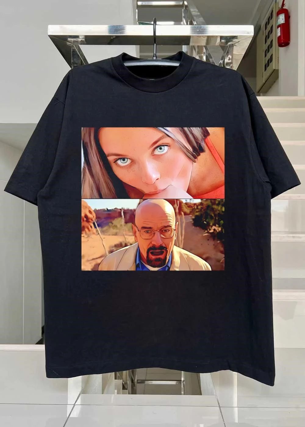 Margot Robbie Walter White Staring and Shocked T-Shirt