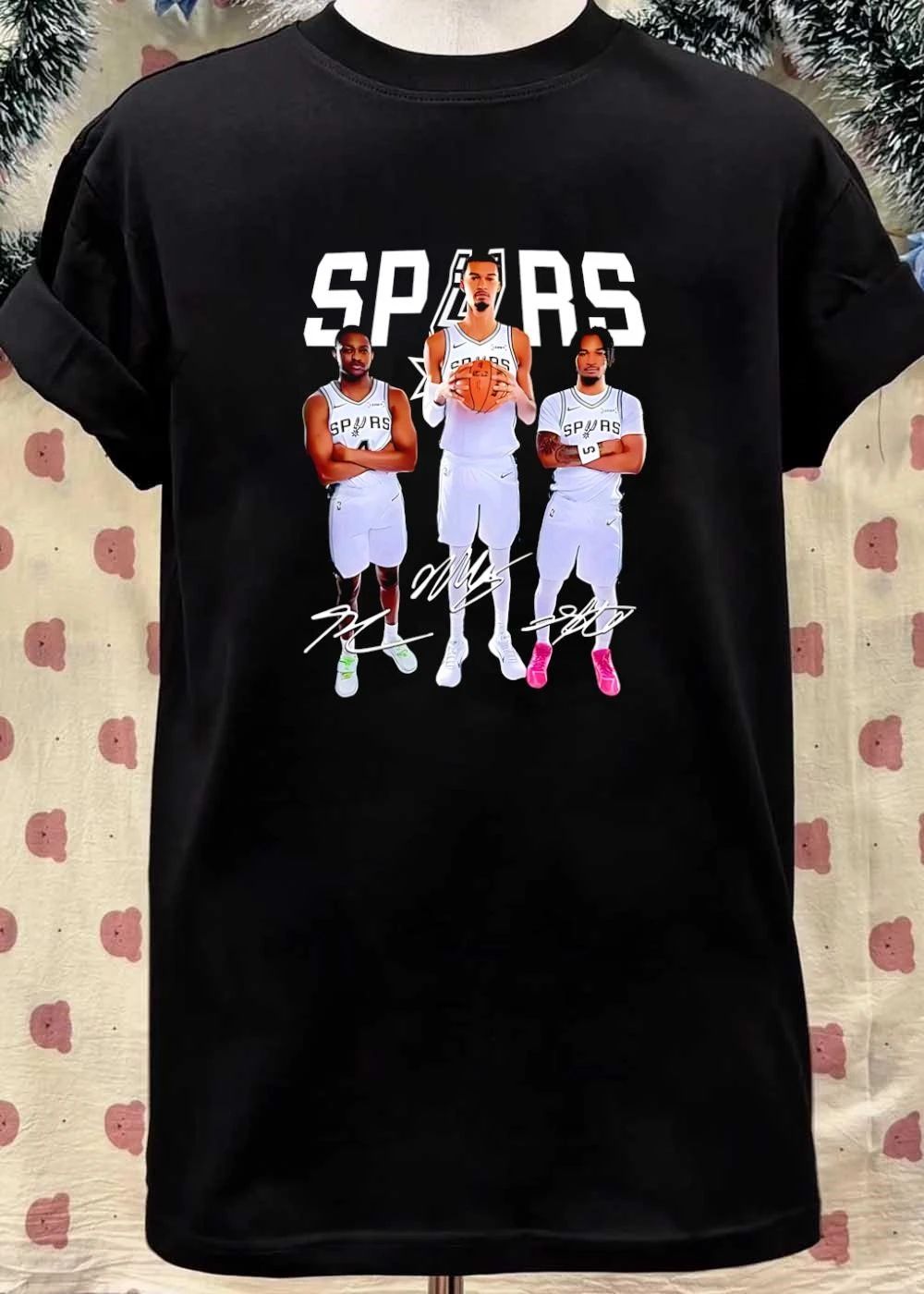 San Antonio Spurs Victor Wembanyama Devin Vassell Jeremy Sochan Players Signatures shirt