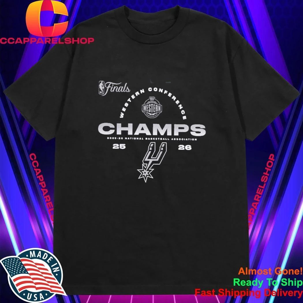 San Antonio Spurs Fanatics 2026 NBA Western Conference Champions Roster Shirt
