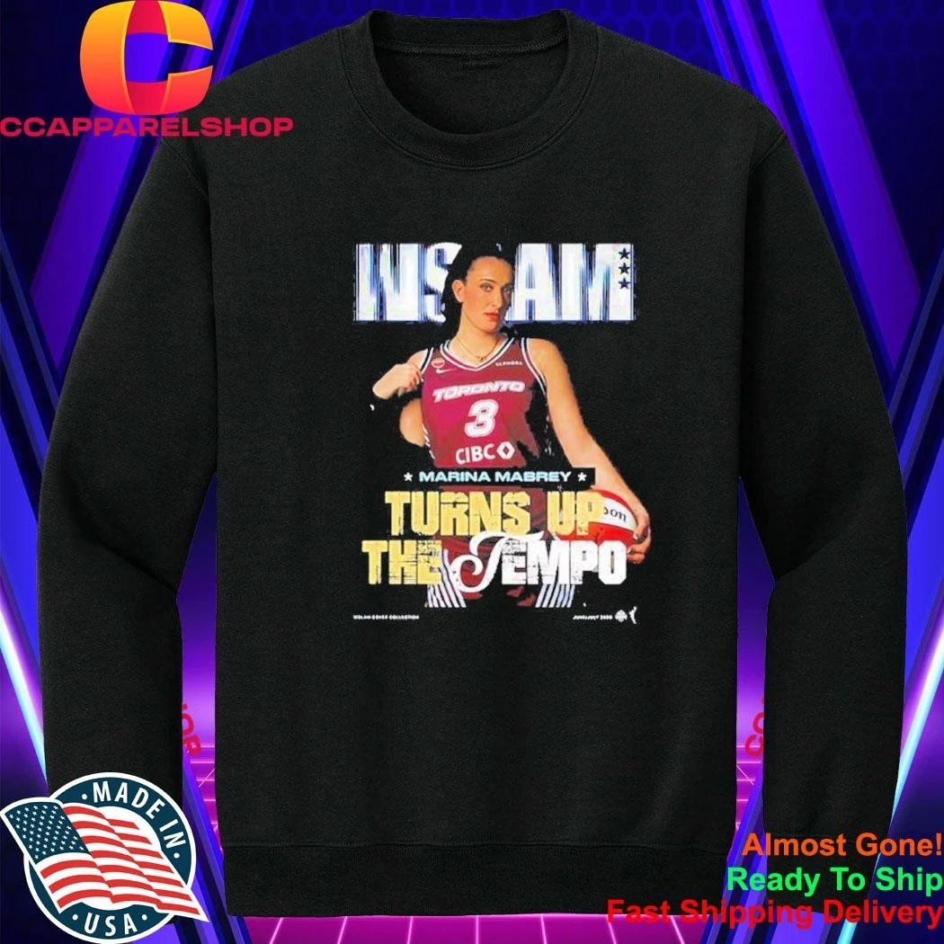 Marina Mabrey turn up the Toronto Tempo WSLAM magazine Shirt