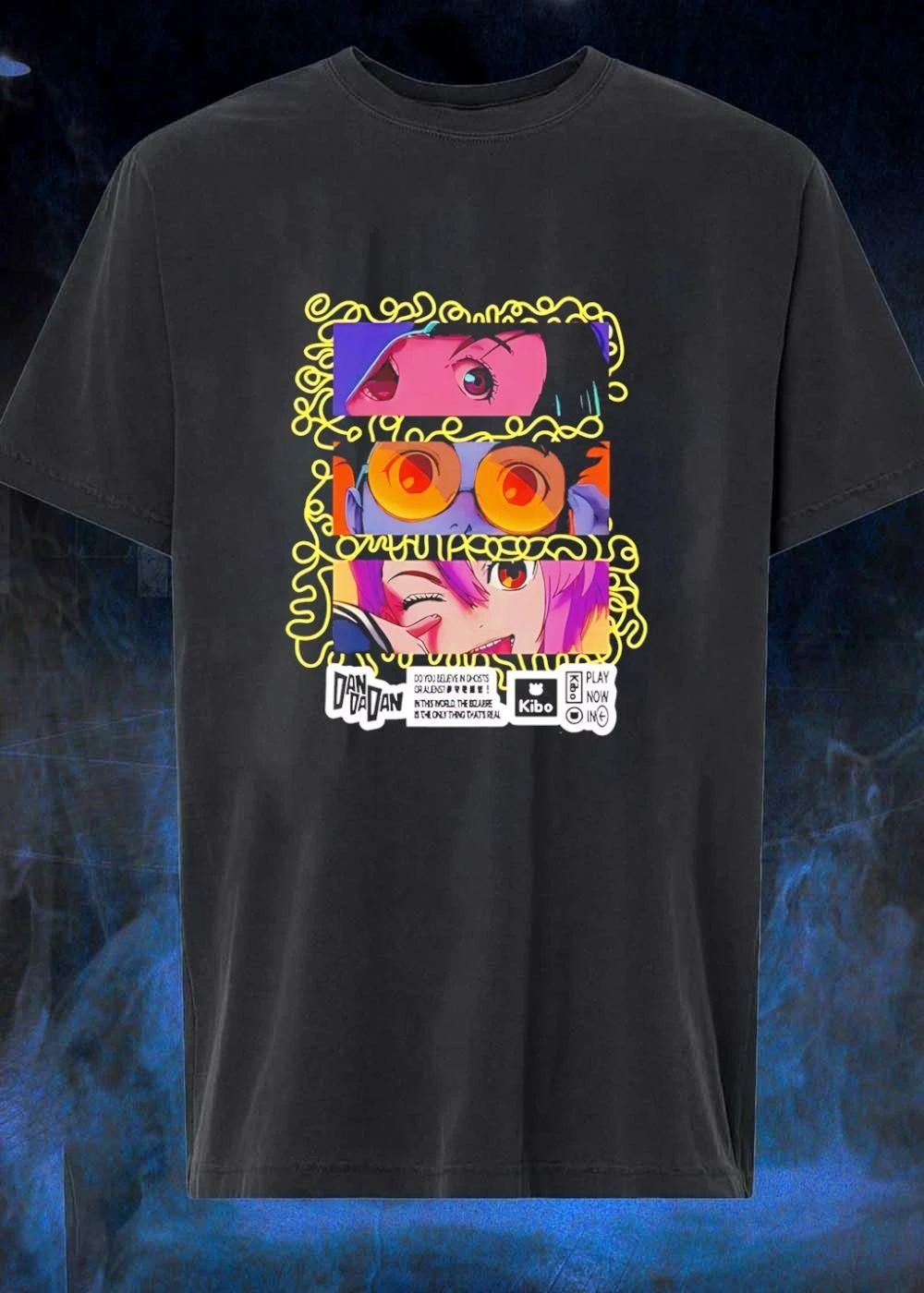 Dandadan Anime Manga Okarun Momo Ayase Jiji Ghosts Aliens Bizarre Real Kibo Shirt