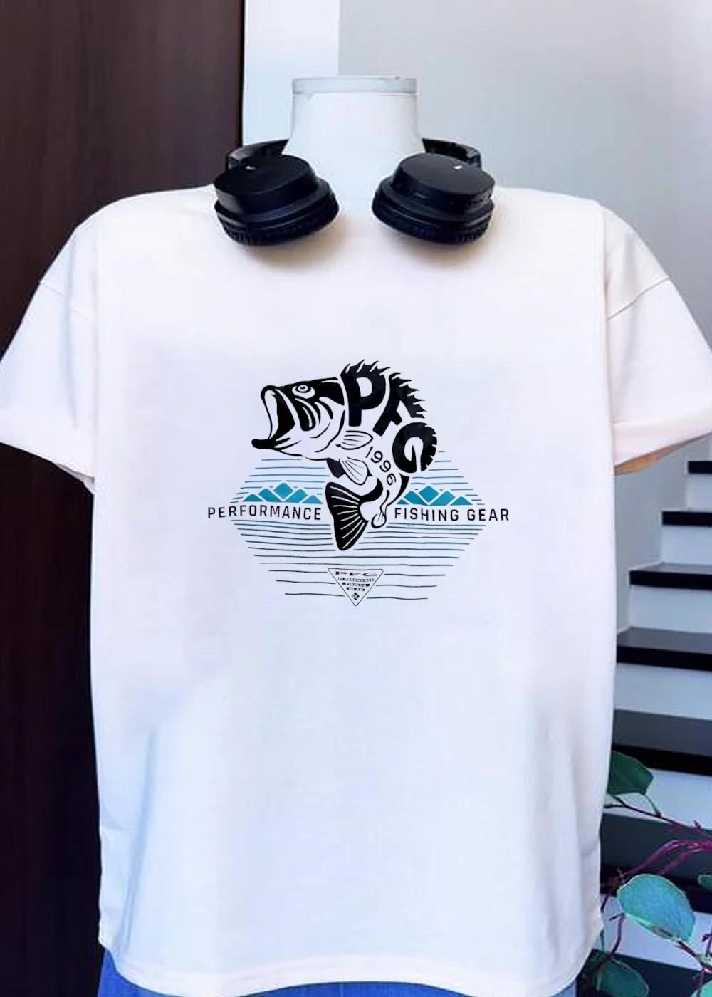 PFG Performance Fishing Gear 1996 Bass Fish Jumping T-Shirt