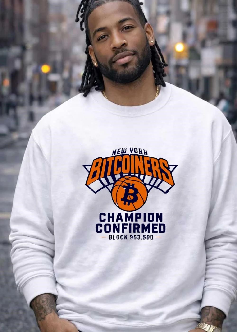 New York Bitcoiners Champion Confirmed Block 953580 Basketball T-Shirt