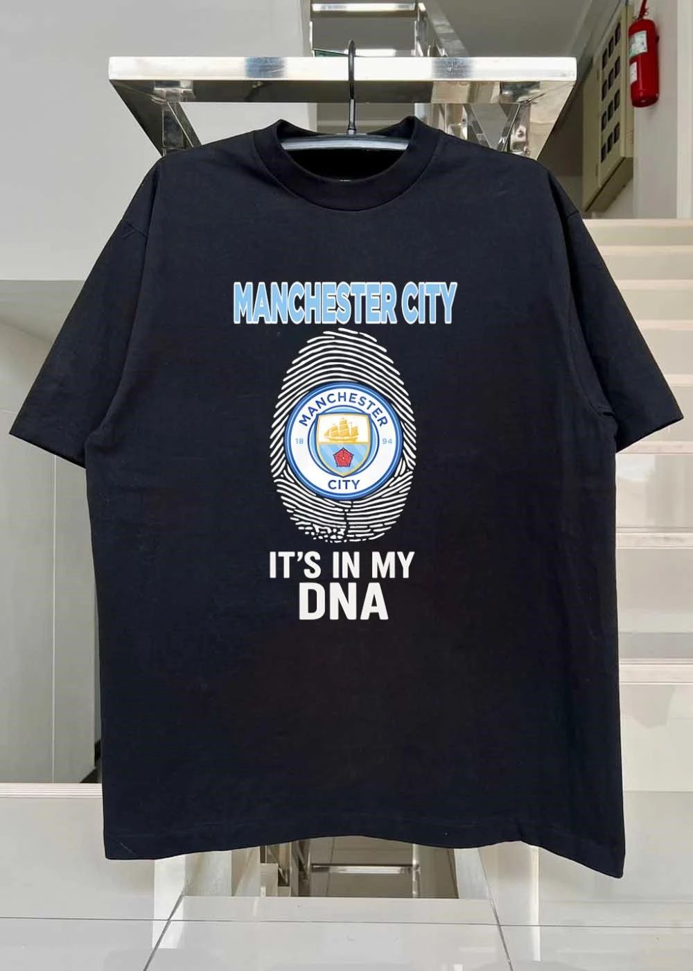 Manchester City It’s In My DNA Fingerprint Football Crest shirt