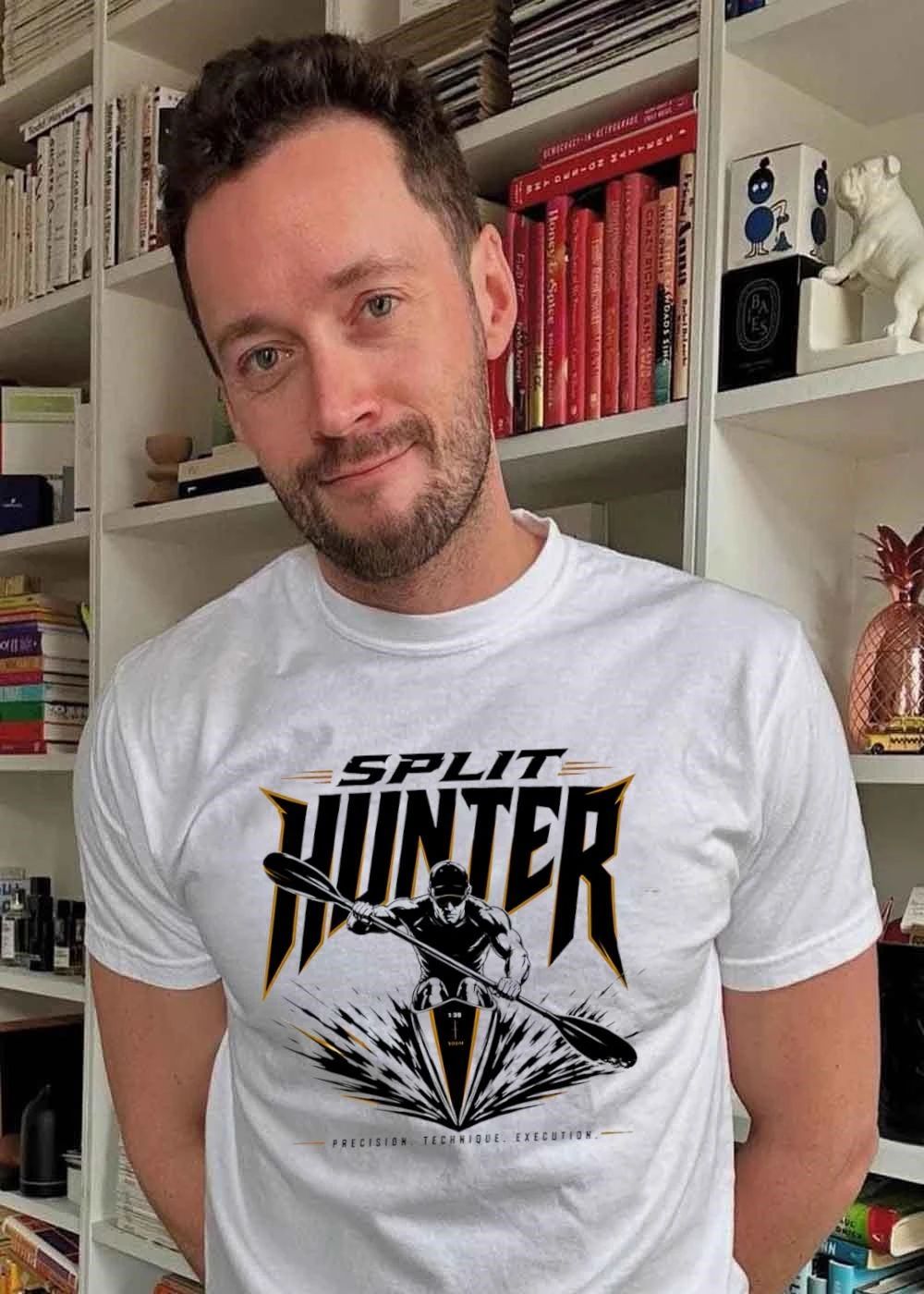 Split Hunter Kayaking Sprint Athlete Precision Technique Execution 2026 Competition T-Shirt