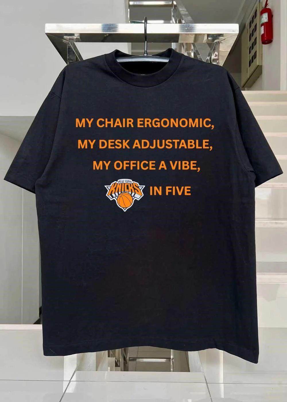 Knicks Fan Office Vibes Ergonomic Adjustable Shirt