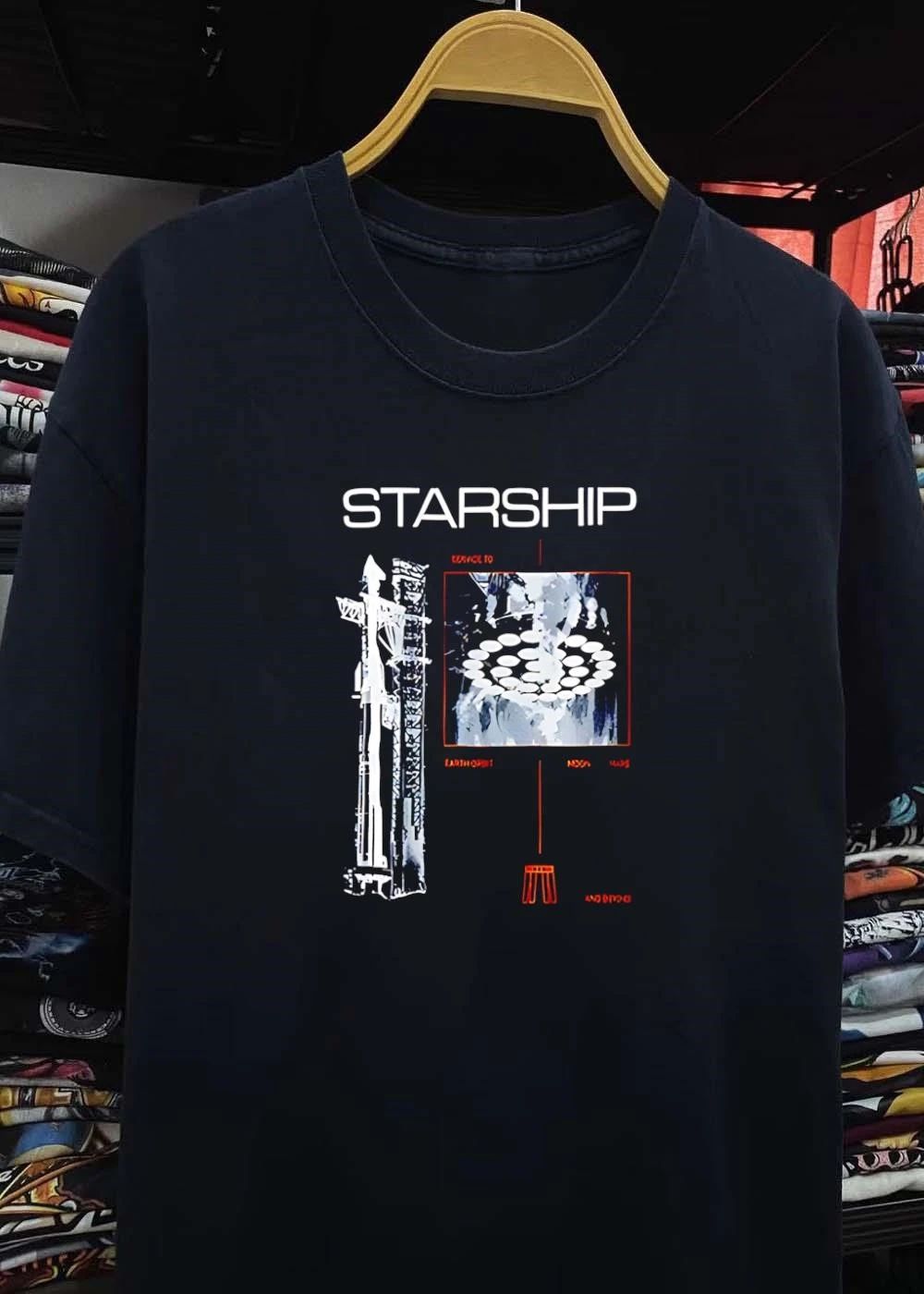 Service to Earth Orbit Moon Mars and Beyond SpaceX Starship shirt