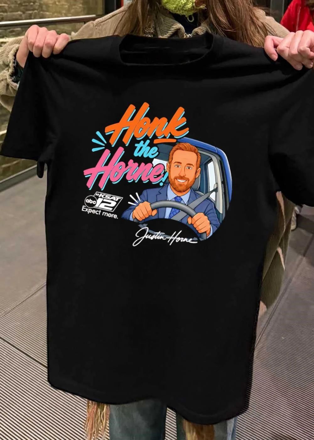 Justin Horne Honk the Horne KSAT 12 Expect More T-Shirt