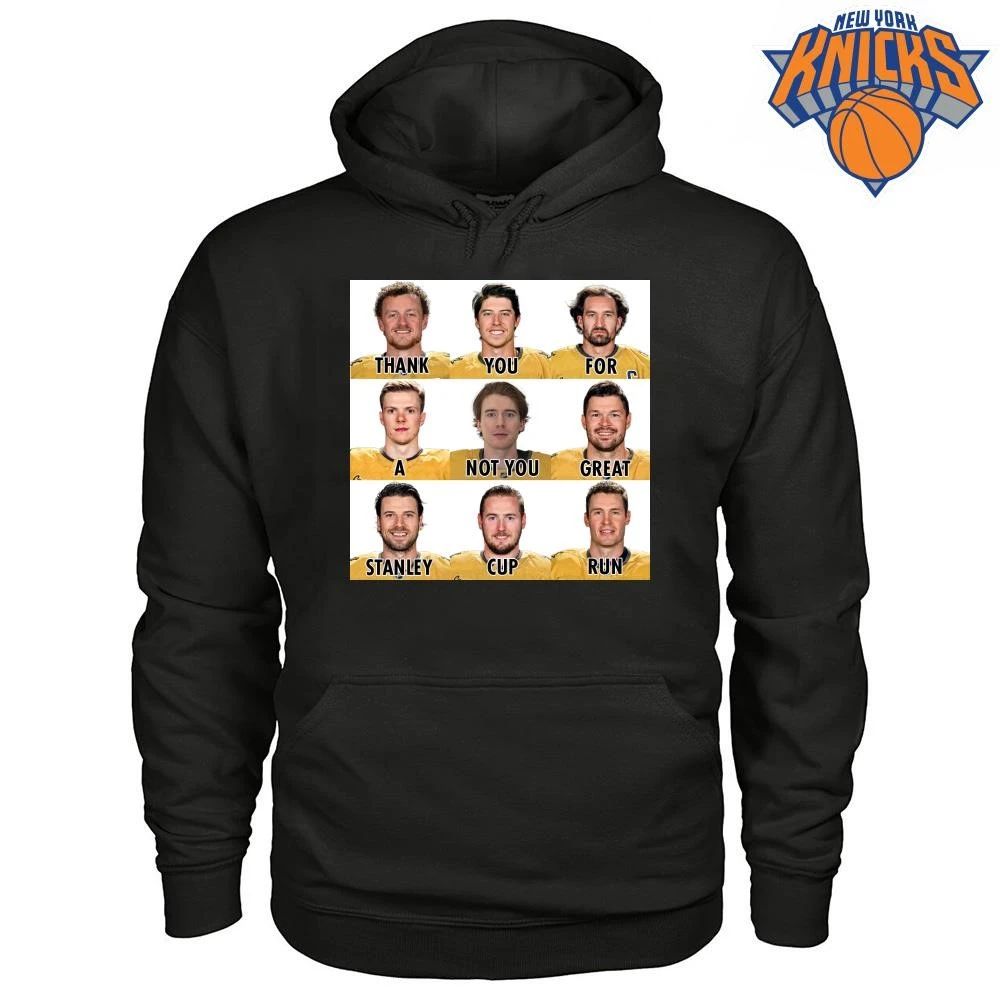 Vegas Golden Knights Thank You For A Great Stanley Cup Run Meme Shirt