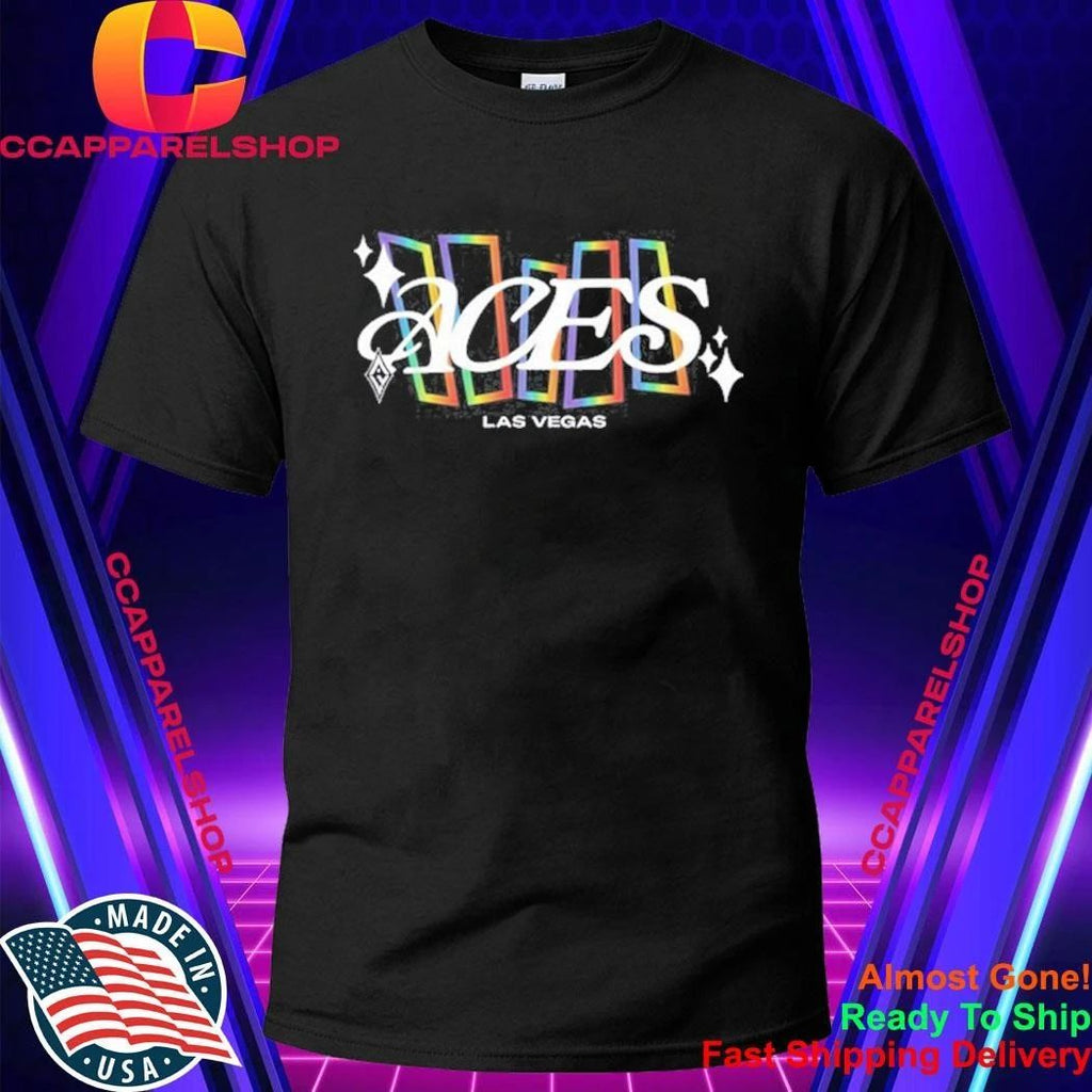 Las Vegas Aces Rainbow Shapes Shirt
