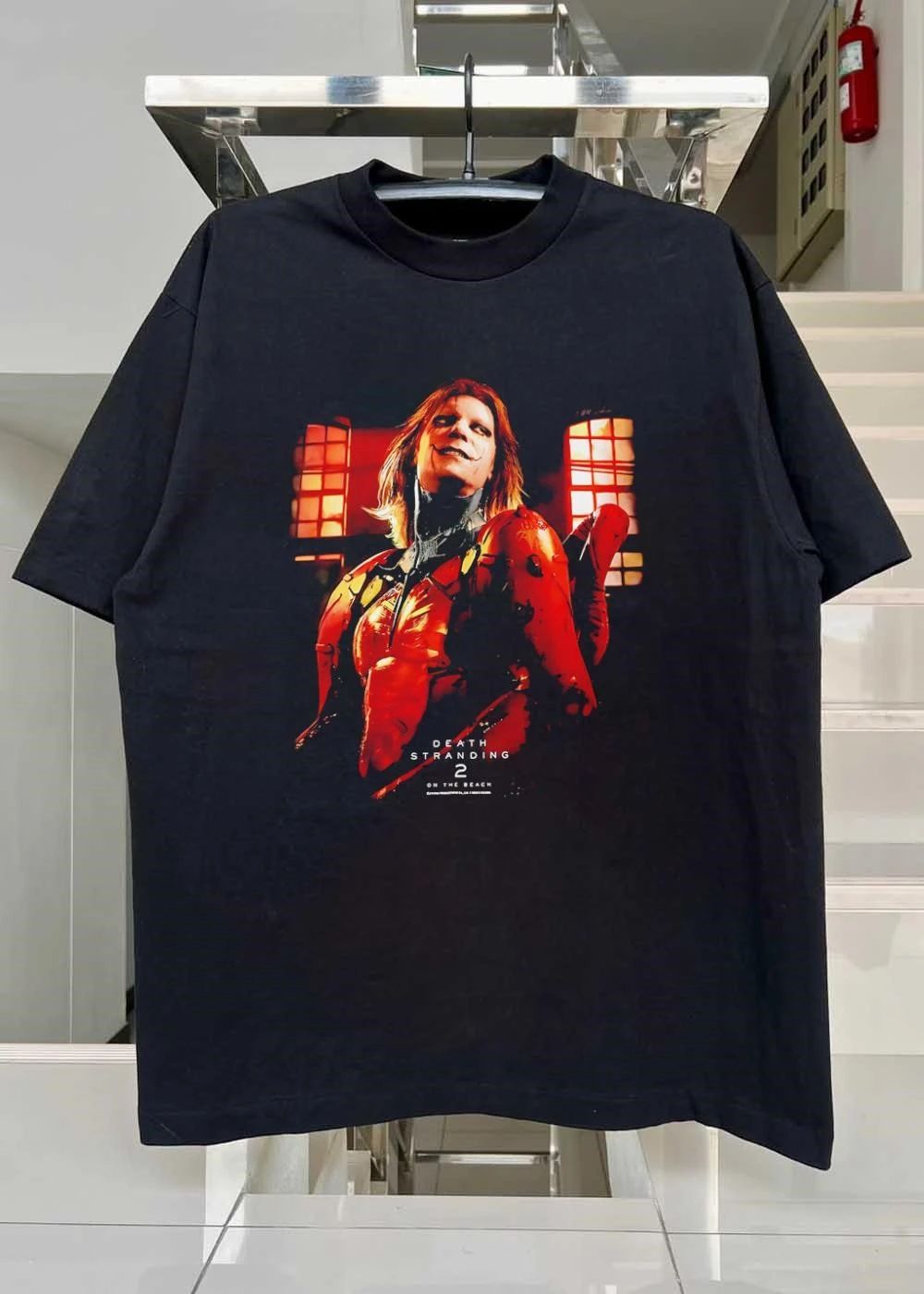 Death Stranding 2 On The Beach Kojima Productions Character Portrait T-Shirt