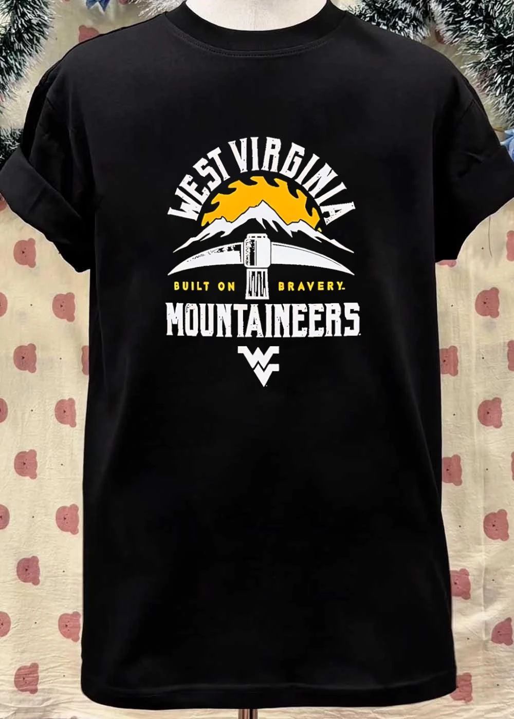 West Virginia Mountaineers built on bravery logo shirt