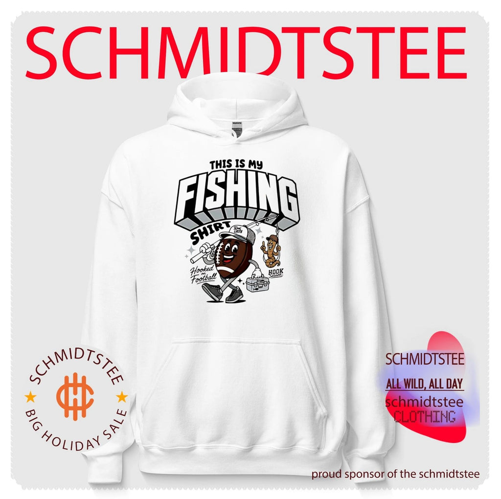 This is my fishing hooked on football shirt