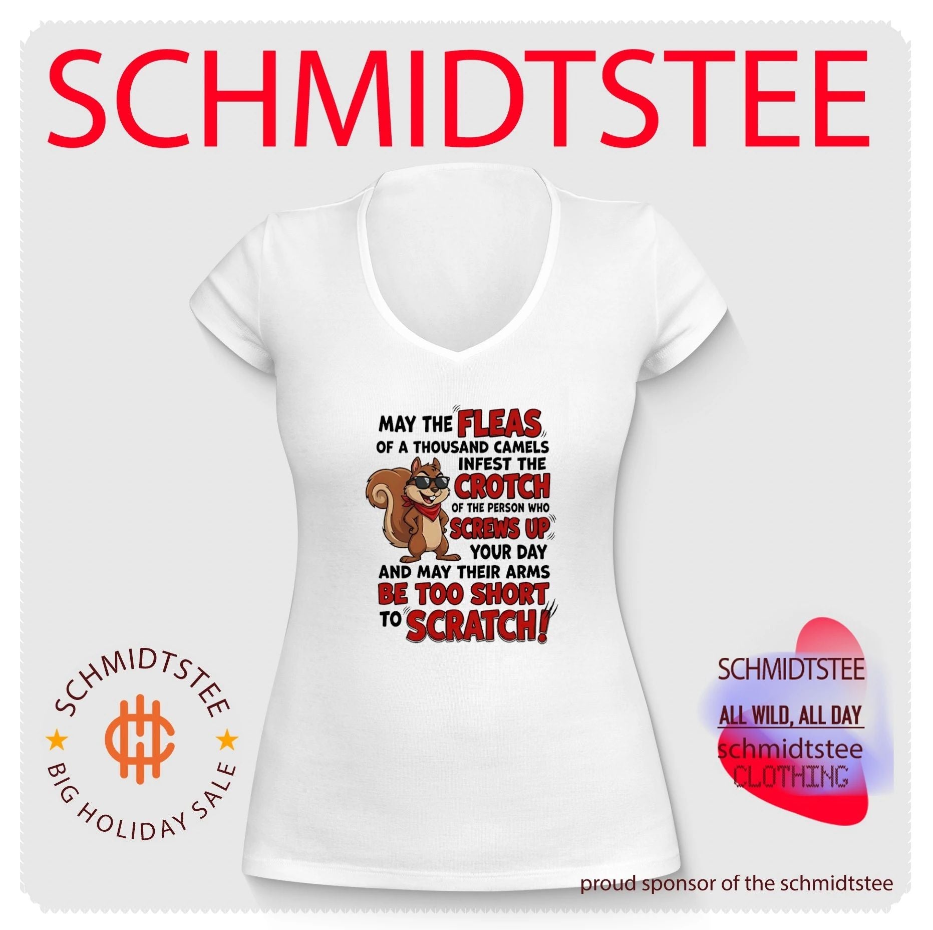 May the fleas of a thousand camels infest the crotch of the person cartoon squirrel shirt
