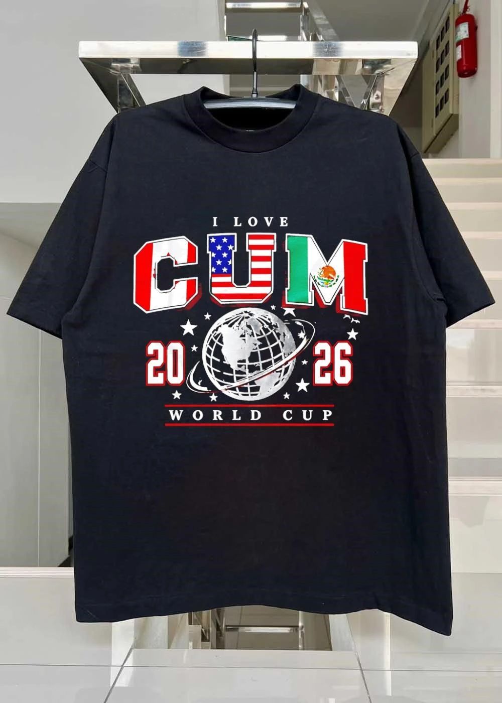 I Love CUM 2026 World Cup Canada United States Mexico Soccer T-Shirt