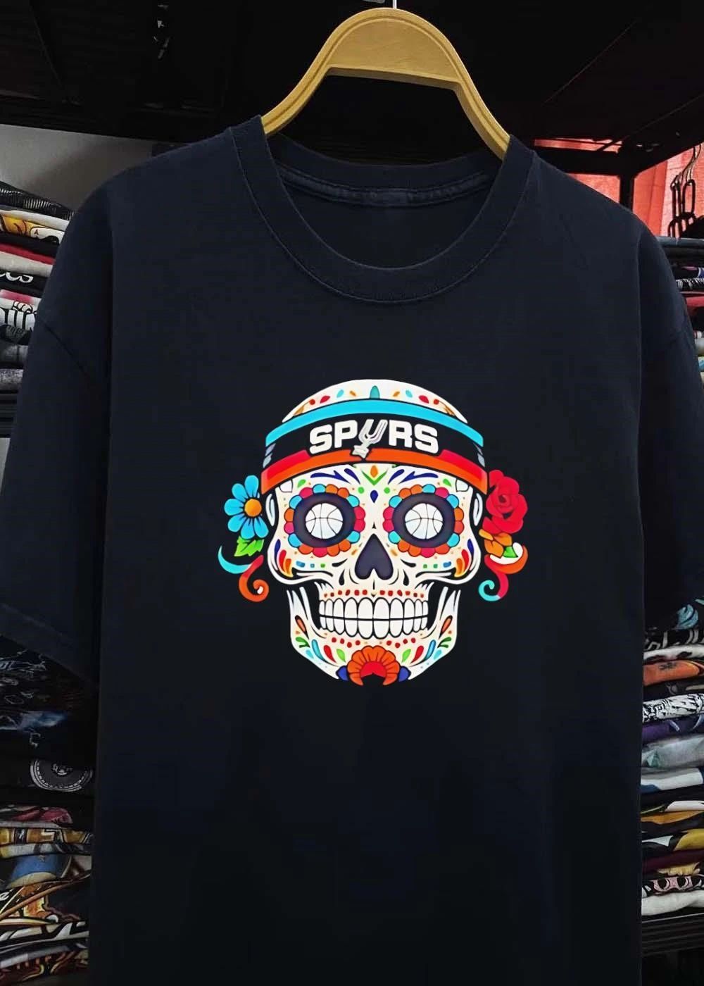 San Antonio Spurs Basketball Sugar Skull Day of the Dead shirt