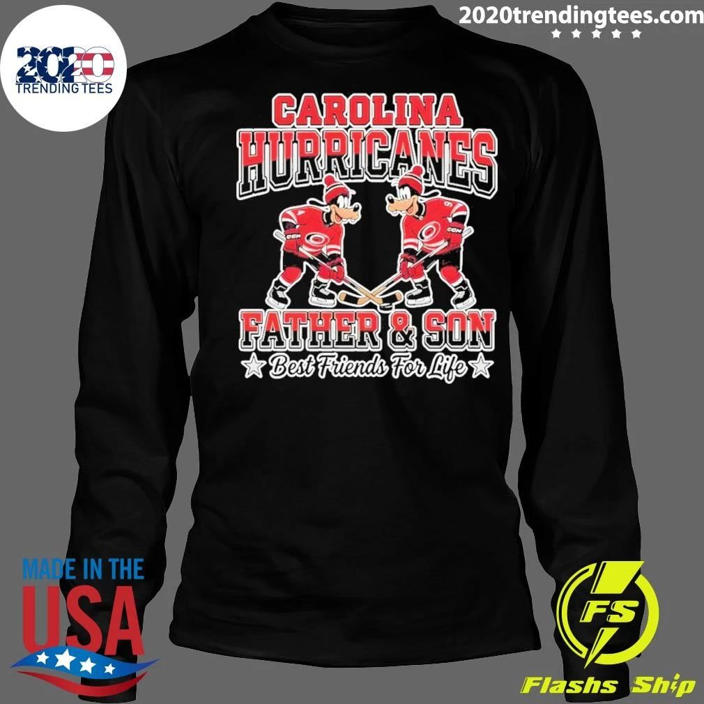 Disney Goofy Carolina Hurricanes Father And Son Best Friends For Life Shirt