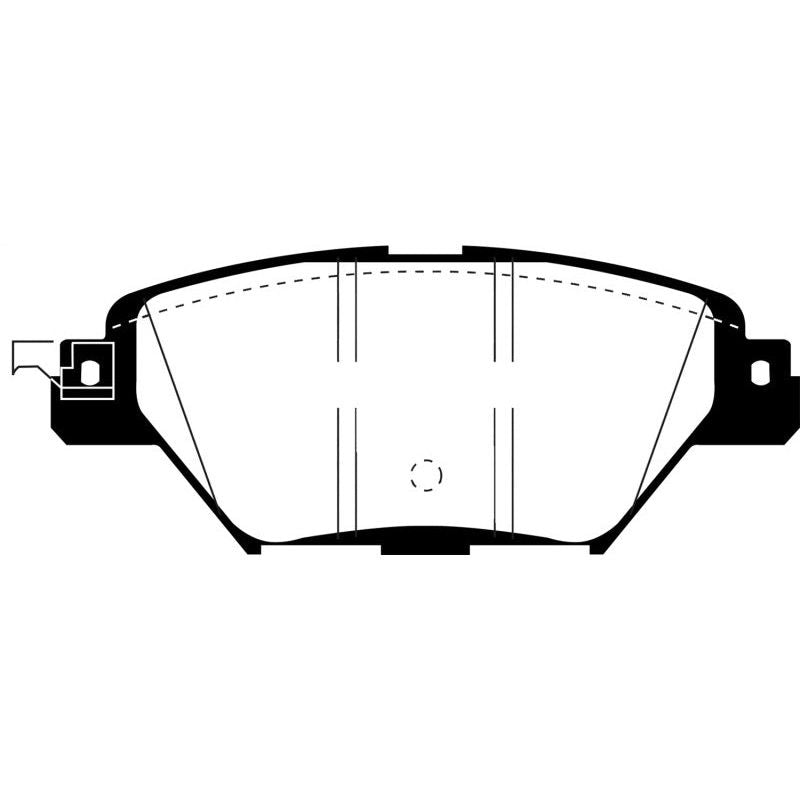 EBC 2016+ Mazda CX-9 2.5L Turbo Redstuff Rear Brake Pads
