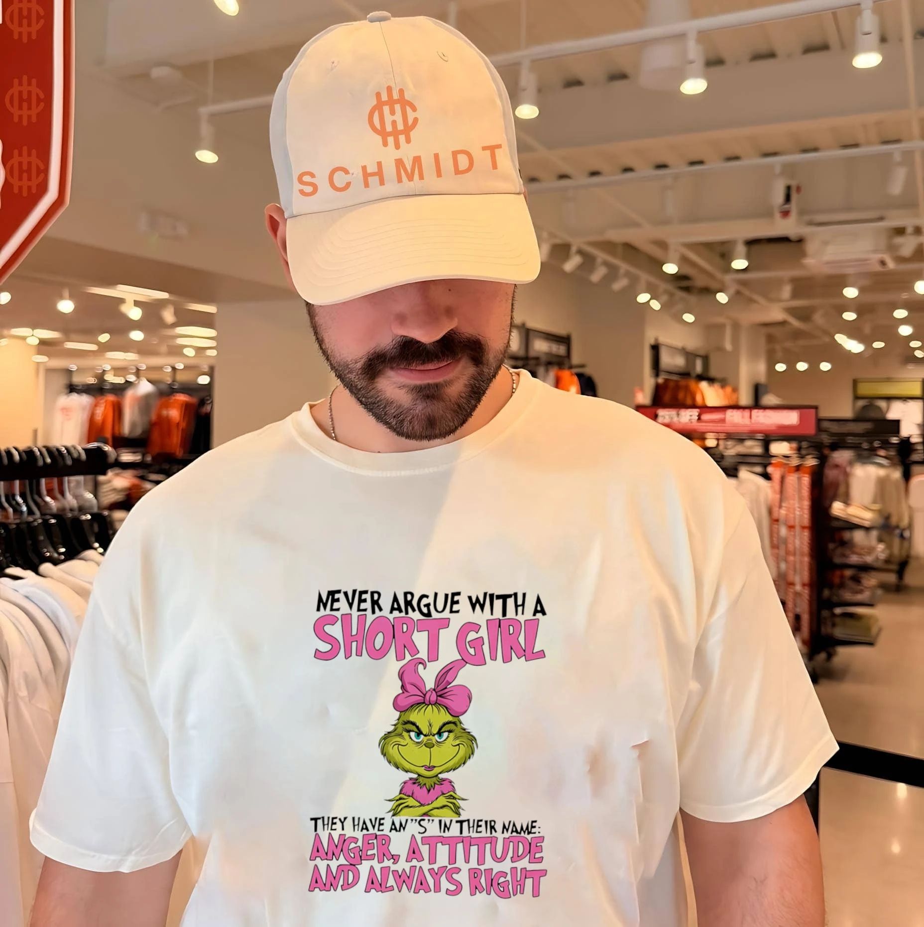 Grinch Never argue with a short girl they have anger attitude and are always right shirt