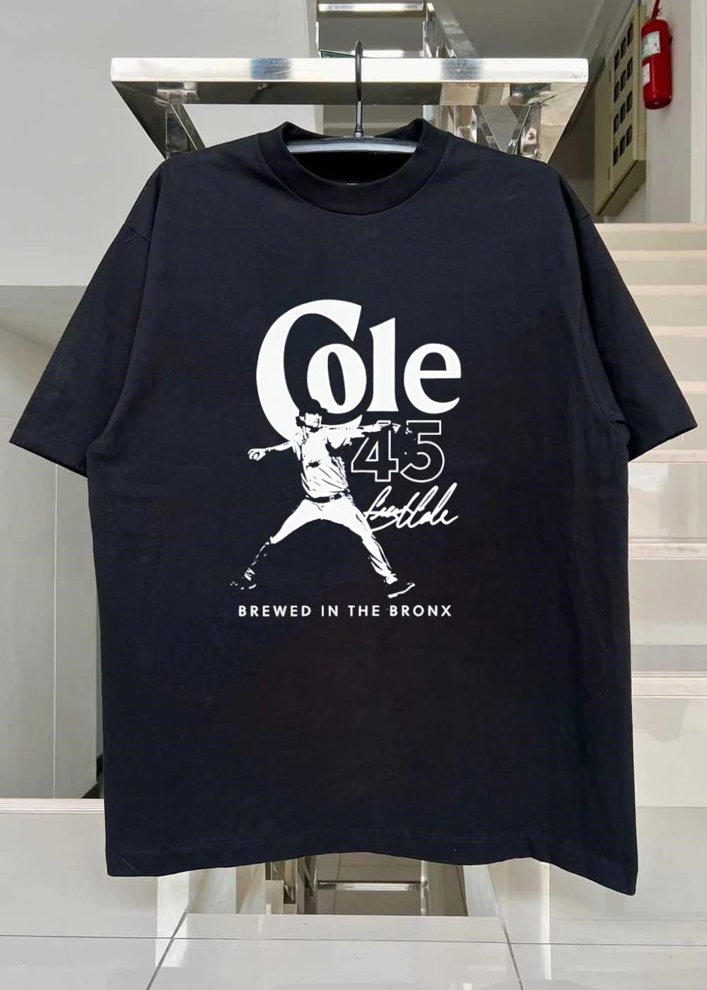 Gerrit Cole New York Yankees MLB Cole 45 Gerrit Cole Flash Line Sports brewed in shirt