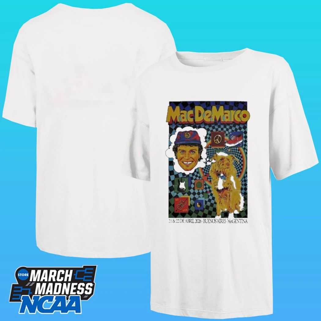 Mac Demarco Apr 21-22 2026 C Art Media In Buenos Aires Argentina Poster Shirt