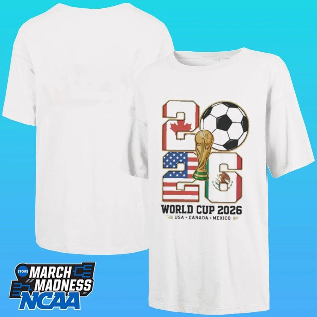 2026 World Cup Soccer Usa Canada Mexico Host Nations Shirt