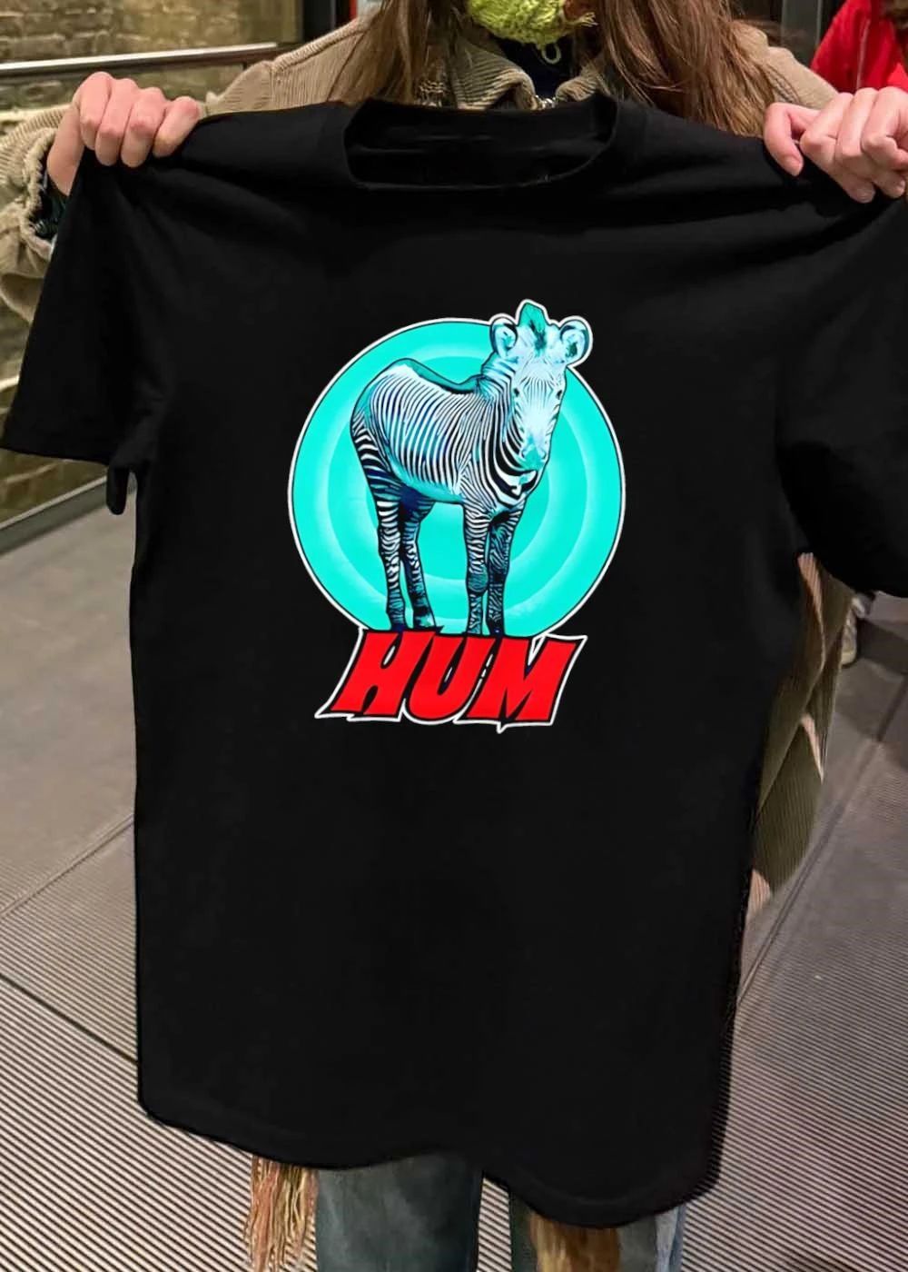 Hum Zebra Teal Circle Graphic T-Shirt