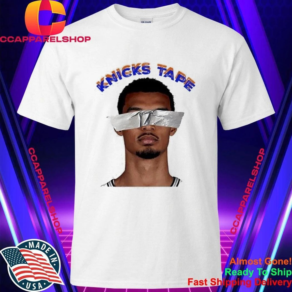 Victor Wembanyama Knicks Tape Duct Tape Over Eyes Meme 2026 NBA Finals Shirt