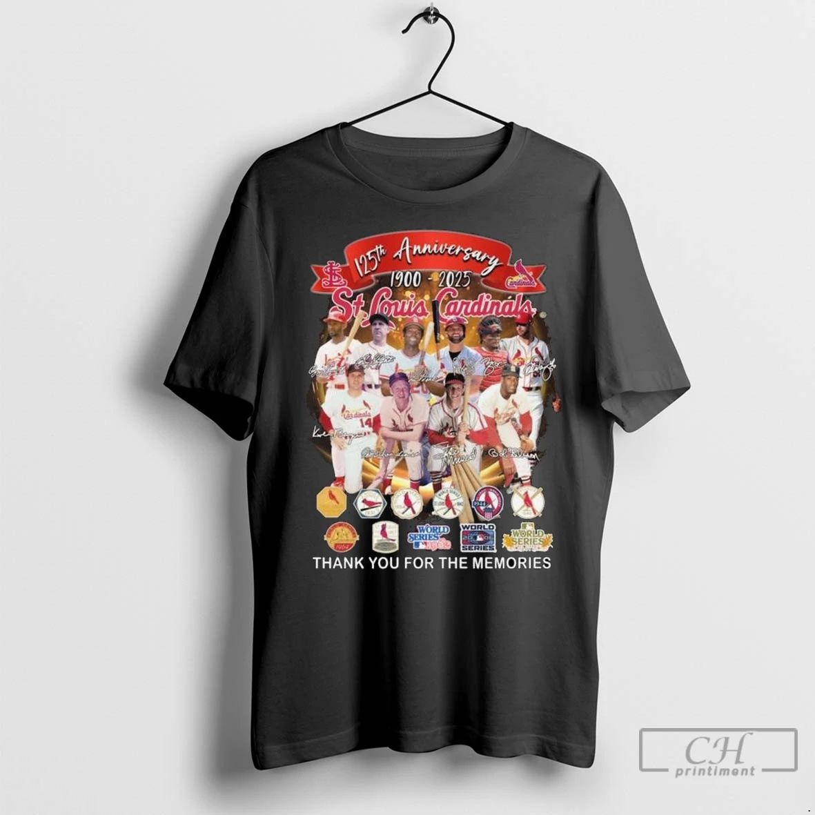 Premium St Louis Cardinals 125th Anniversary 1900 2025 Legends Signatures Thank You For The Memories