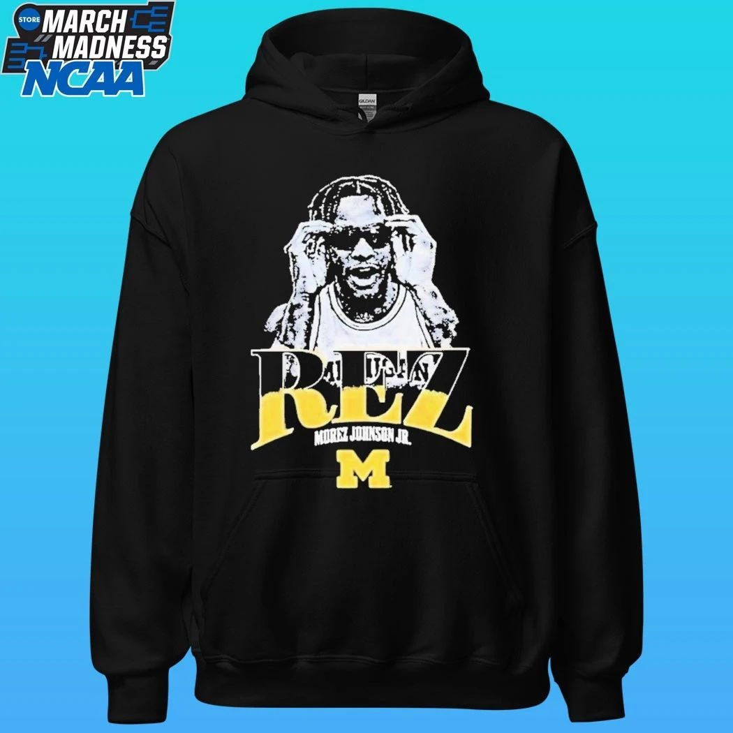 Morez Johnson Rez Michigan Wolverines Basketball Graphic Shirt